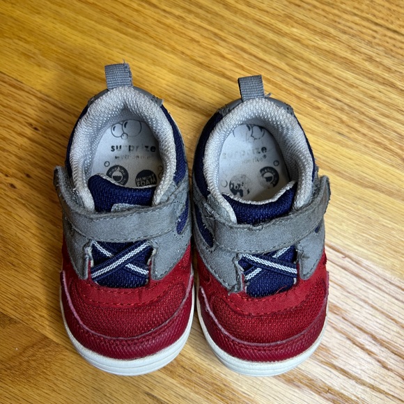 Stride Rite Red and Navy Kids Sneakers - Picture 3 of 5